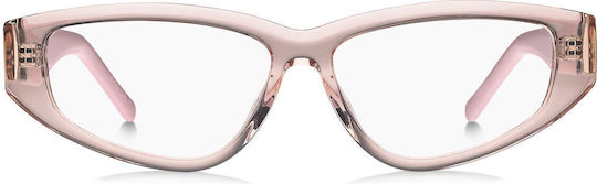 Femei Plastic Rame Ochelari Ochi de pisică Roz HG 1258 35J
