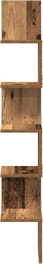 Eckiges Wandregal Braune 20x20x127,5cm
