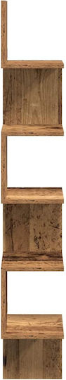 Eckiges Wandregal Braune 20x20x127,5cm
