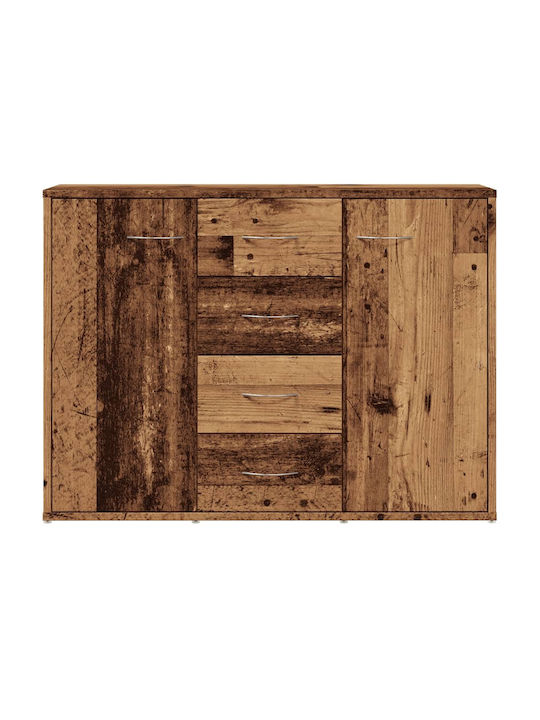 Sideboard Wooden with Drawers Coffee 88x30x64cm
