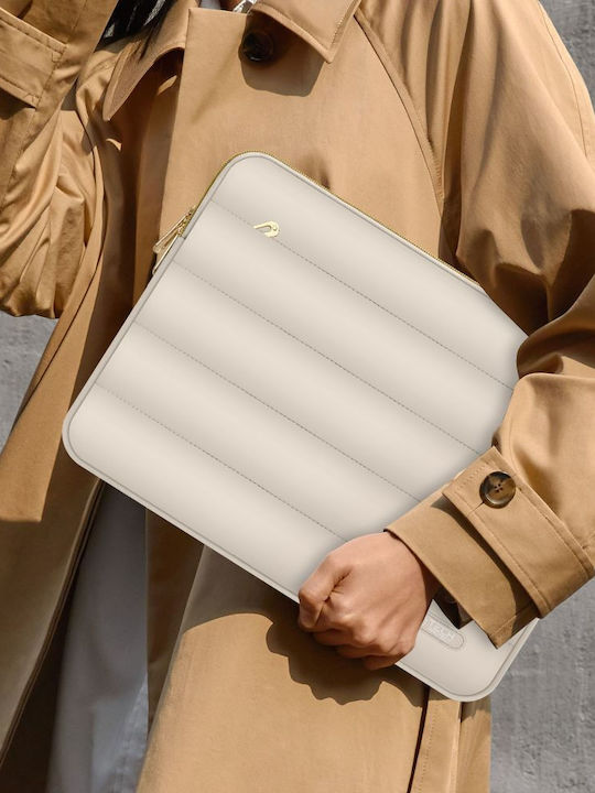 Tech-Protect Puffy Geantă Husă pentru laptop 14" în culoarea Bej