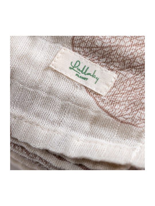 Lullaby Planet Πάνες Αγκαλιάς από Μουσελίνα Hazelnut 65x65εκ. 4τμχ