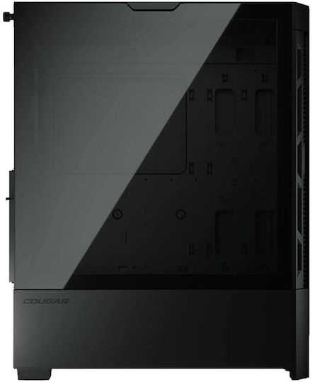 Cougar Airface Gaming Midi Tower Κουτί Υπολογιστή με Πλαϊνό Παράθυρο Μαύρο