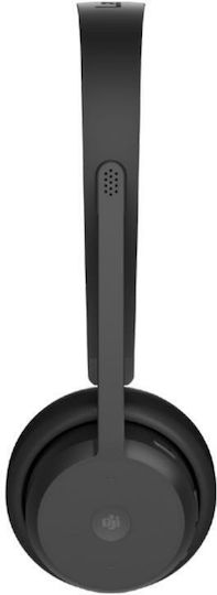 Lenovo Wireless VoIP Headset Teams On Ear Multimedia Headphone with Microphone Bluetooth / USB-A