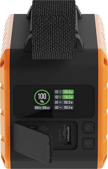 Xtorm Rugged XR204 Power Bank 40000mAh 100W with USB-A Port and 2 USB-C Ports Power Delivery / Quick Charge 3.0 Orange