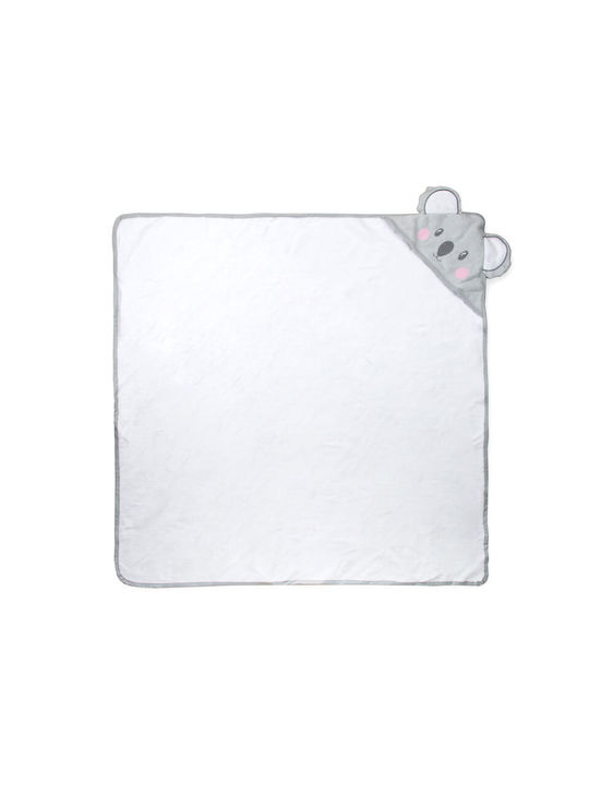 Mother's Choice Βρεφική Κάπα-Μπουρνούζι με Κουκούλα Gray 84x84εκ.