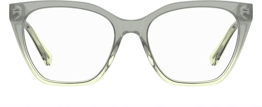 Moschino Plastic Eyeglass Frame Brown MOL627 1ED