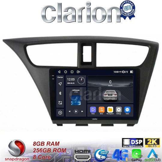 Clarion Автомобилна Аудио Система (Блутут/USB/WiFi/GPS/Apple-Carplay/Android-Auto) с Тъчскрийн 9.5"