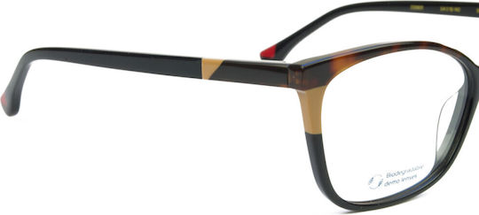 Woodys Barcelona Women's Acetate Brown Prescription Eyeglass Frame BEGONIA 01