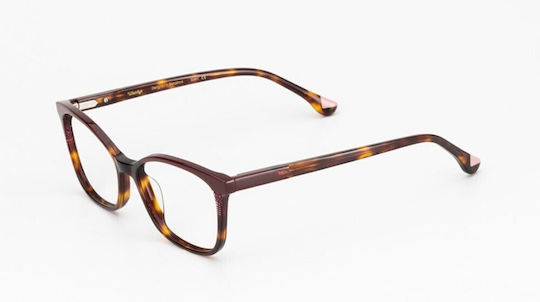 Woodys Barcelona Women's Brown Tortoise Prescription Eyeglass Frame BEGONIA 03