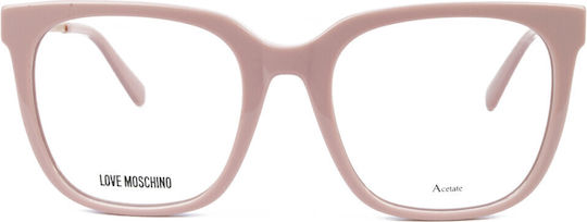 Moschino Eyeglass Frame Butterfly Pink MOL643 FWM