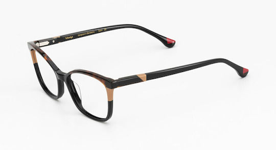 Woodys Barcelona Women's Acetate Brown Prescription Eyeglass Frame BEGONIA 01