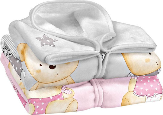 Bunny Bebe Одеяло Испания За Бебешка Гушкане И Люлка Belpla Ster Велур Розово 80x90см