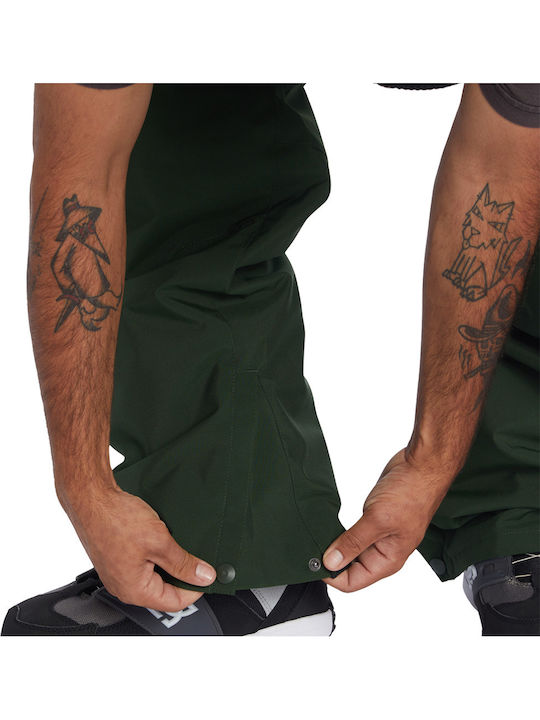 DC Chino Snow ADYTP03054-GZH0 Men's Trousers for Ski & Snowboard Green