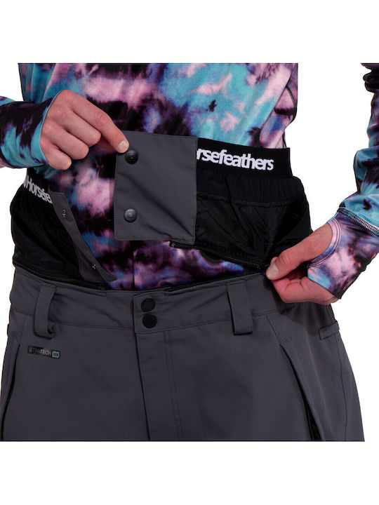 Horsefeathers Charger OM298N Men's Trousers for Ski & Snowboard Gray