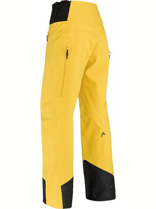 Head 824711 Γυναικείο Παντελόνι Σκι & Snowboard Soft Shell Κίτρινο
