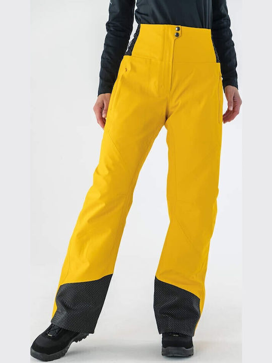 Head 824711 Γυναικείο Παντελόνι Σκι & Snowboard Soft Shell Κίτρινο