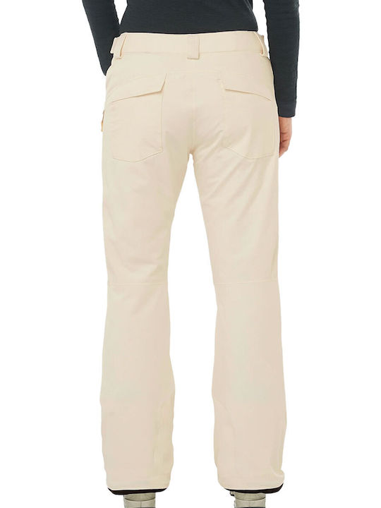 Salomon Edge LC2334200 Women's Trousers for Ski & Snowboard Beige