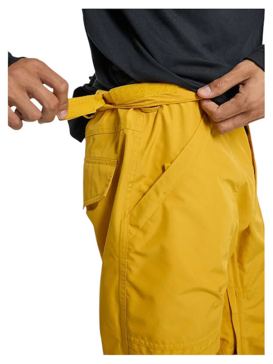 Burton Gore-tex 14991109702 Men's Trousers for Ski & Snowboard Yellow