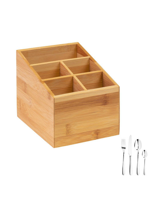 Westmark Сушилник за прибори от дърво кафяв 13x13.5x16см