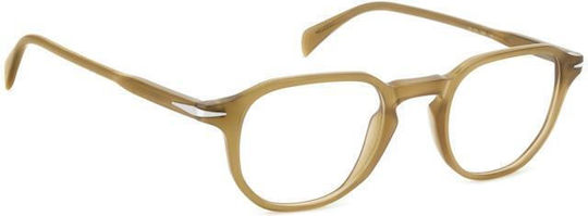 David Beckham Plastic Eyeglass Frame Brown DB 1140 FMP