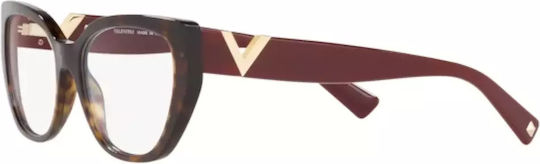 Valentino Rame Ochelari Pentru Femei Acetat Maro Tortoise