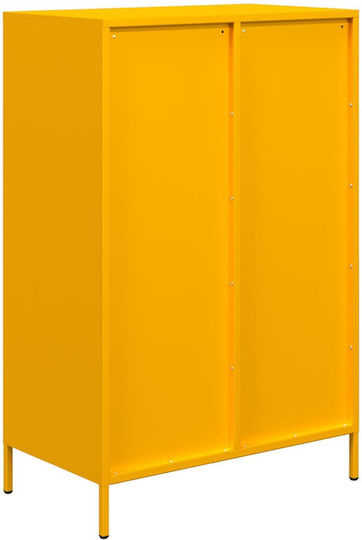 Метална Чекмеджета За Бюро Жълта 68x39x101.5см