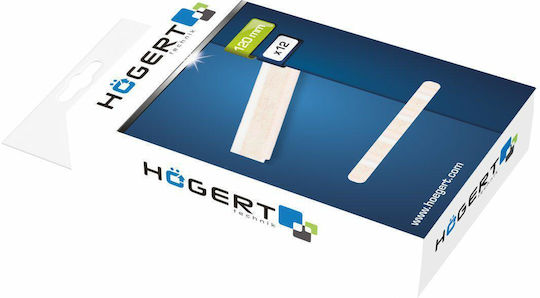 Бял технически тебешир Hogert 120мм 12бр
