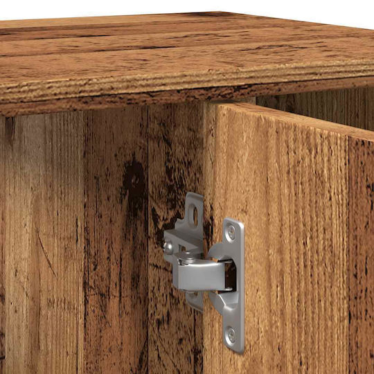 vidaXL Cabinet Countertop with Sink L60xW32xH53.5cm Old Wood