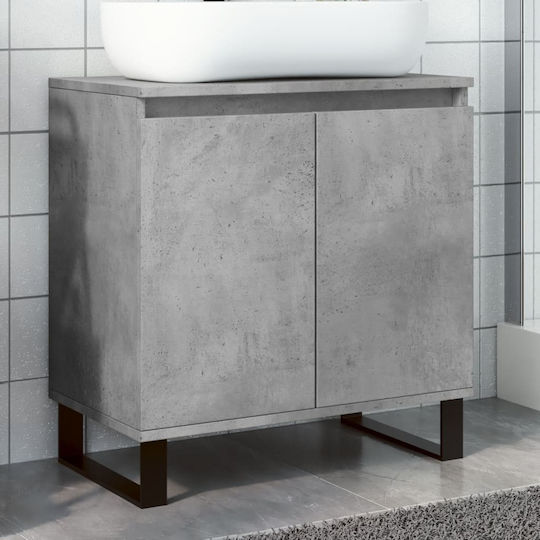 vidaXL Countertop without Sink L58xW33xH60cm Gray Concrete