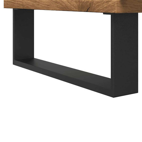 vidaXL Waschtisch mit Waschbecken L80xB33xH60cm Oaks