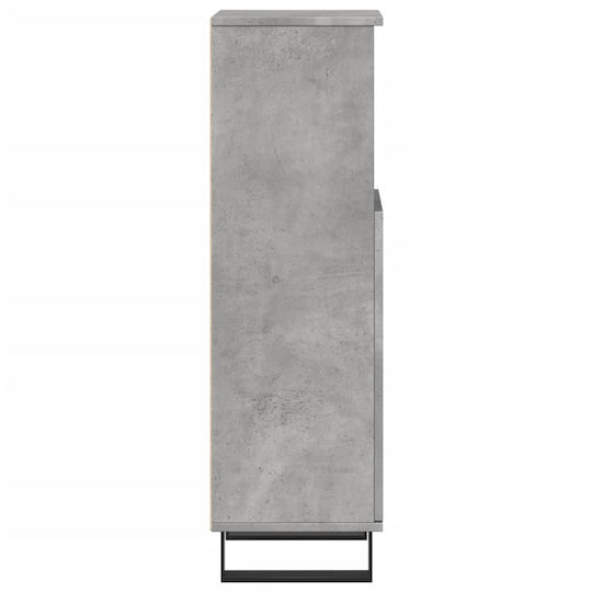 vidaXL Bathroom Cabinet L30xW30xH100cm Gray