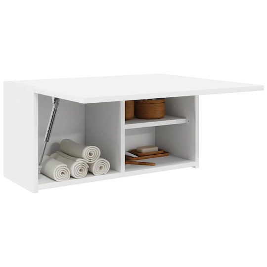 vidaXL Bathroom Cabinet L60xW25xH30cm White