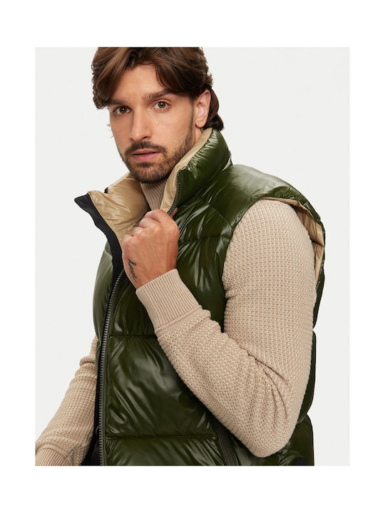 Ärmellos Jacke Puffer Grün