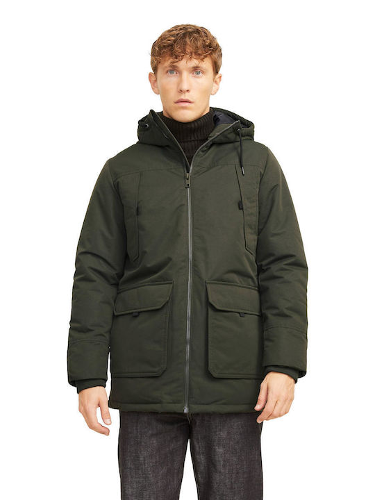 Jack & Jones Winter Jacket Puffer Oil Green