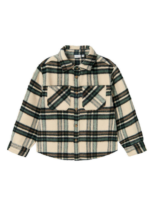 Kids Shirt Long Sleeve Beige