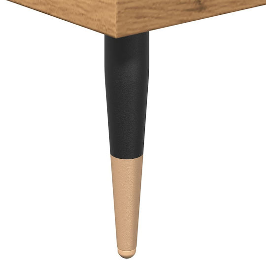 vidaXL Στήλη Μπάνιου Τοίχου Μ30xΒ30xΥ190cm Δρυς