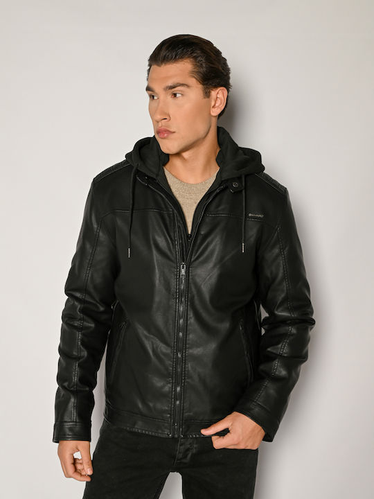 Camaro Faux Leather Jacket Black