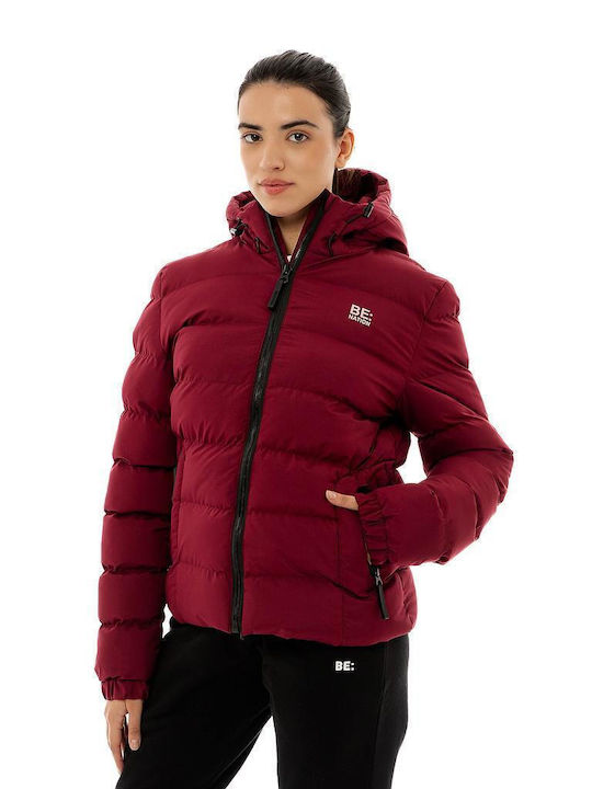 Be:Nation Jacket Puffer Burgundy