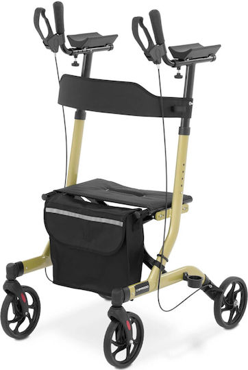 Faltbarer Vier-Rad-Rollator Senioren Sitz Tasche Bis 136kg