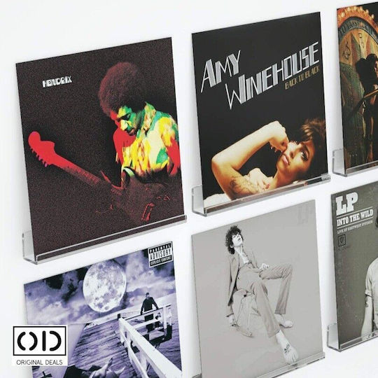 Transparent Wall Shelves (4 Pieces) 10x3.5x3cm