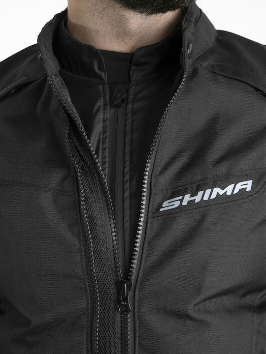 Shima Rush 2.0 Ανδρικό Μπουφάν Μηχανής 4 Εποχών Μαύρο