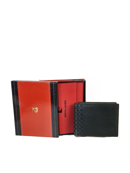 Leather Men's Wallet Cards with RFID Black