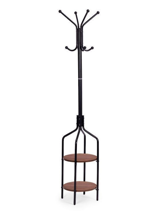 Modernhome Freistehender Kleiderständer Metallisch Schwarz 180cm