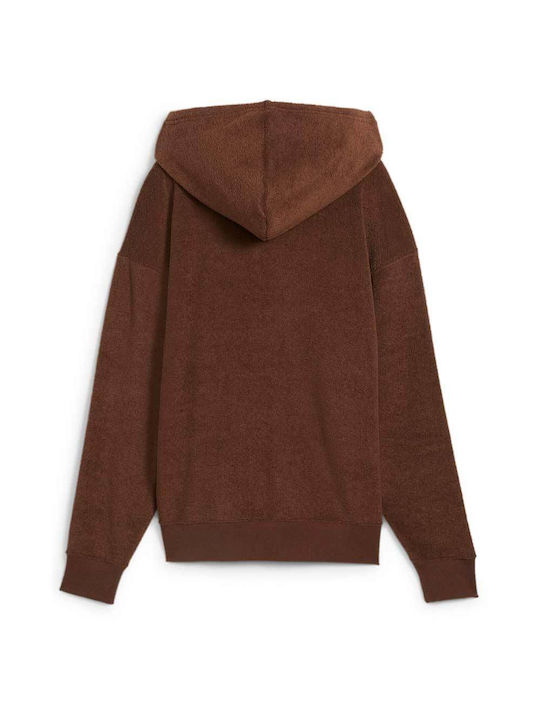 Puma Women's Hooded Cardigan Brown