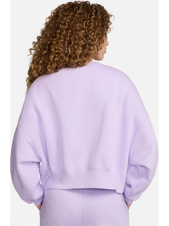 Long Women's Sweatshirt Purple