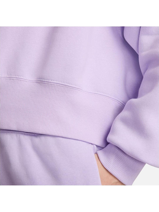 Long Women's Sweatshirt Purple