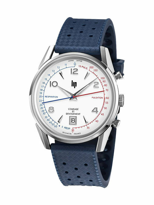 Lip Watches Courage Men's Watch 40mm Battery with Fabric Strap