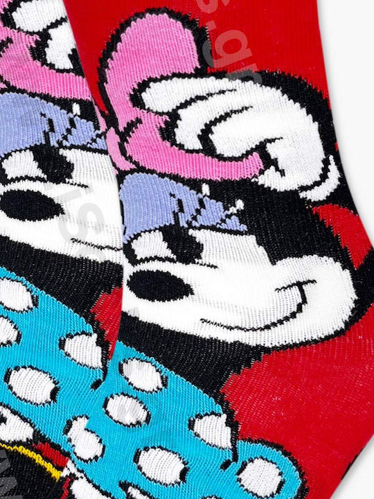 Disney Minnie Mouse Κάλτσες Κόκκινες