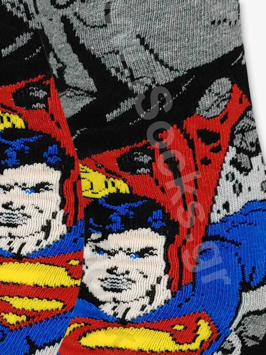 Dc Comics Superman Κάλτσες Γκρι